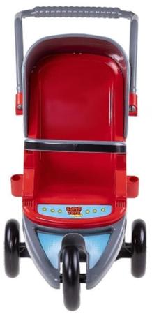 Carrinho Boneca Vermelho C/Tres Rodas 437 Super Toys Imagem de Carrinho Boneca Vermelho C/Tres Rodas 437 Super Toys