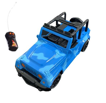 Carrinho Brinquedo Controle Remoto Jeep Militar Camuflado Corrida