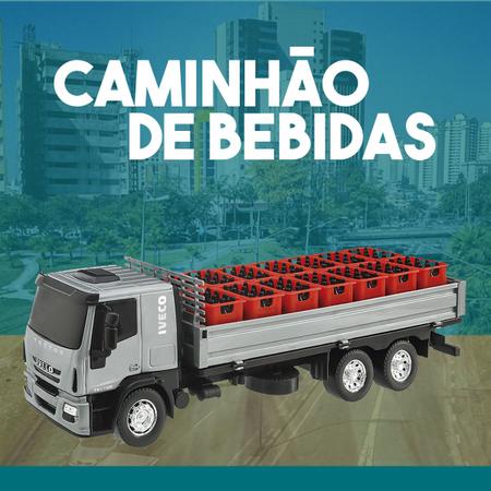 Imagem de Carrinho Caminhao de Brinquedo de Bebidas Iveco Tector