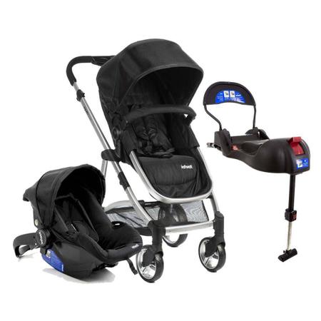 Imagem de Carrinho com Bebê Conforto Epic Light - Onyx (Preto) + Base Isofix - Infanti