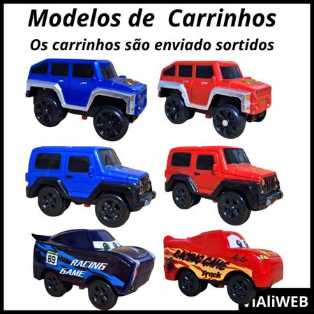 Pista Infantil Carrinho E Adesivos Pista Track Race Infantil Hot Carrinho E  Adesivo Trilha Maluca Carrinho Pista De Carrinhos Com Acessórios Pista