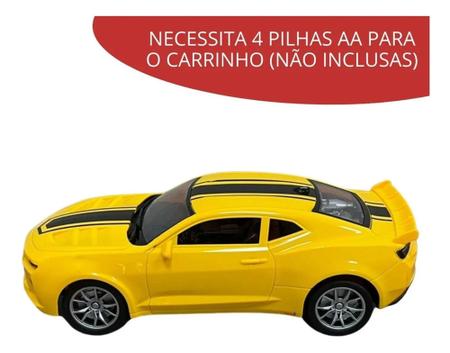 Carrinho Controle Remoto 1:16 Importway Com Luzes Amarelo