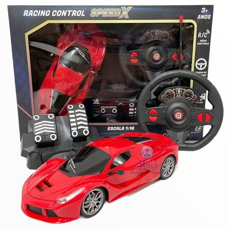 Carro de controle remoto para crianças 1/16 escala com luz conduzida alta s  no Shoptime