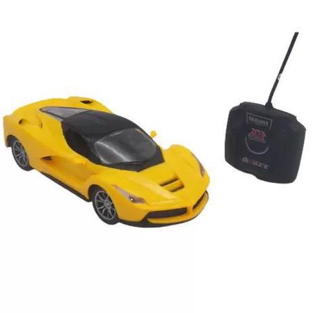 Carrinho de Controle Remoto - GT Racer Amarelo - Estrela