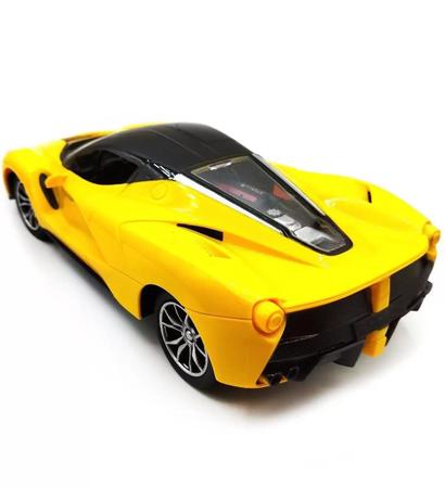 Veículo Carrinho Carro De Controle Remoto Supremus Gt Racer Amarelo -  Bateria Recarregável - Acende Os Faróis - Rádio Controle 07 Funções -  Estrela
