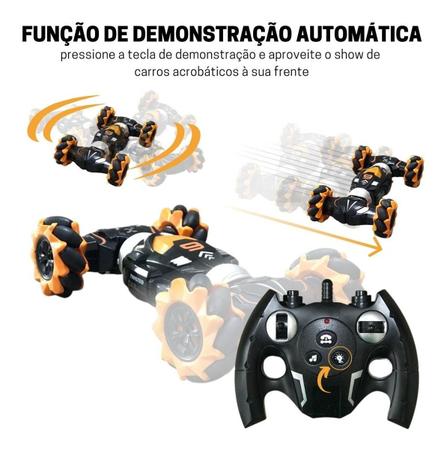 Carrinho Acrobático c/ Controle Remoto e Relógio Importwa - Complete o Carro