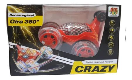 Carrinho de Controle Remoto Drift 360 Graus Manobras Radicais Iradas Luzes  Recarregável Azul +3 Anos - DM Toys - Carrinho de Controle Remoto -  Magazine Luiza