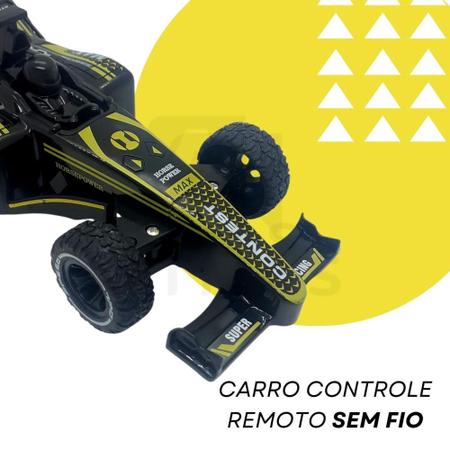 Carro De Corrida F1 Controle Remoto Sem Fio Recarregavel Rápido