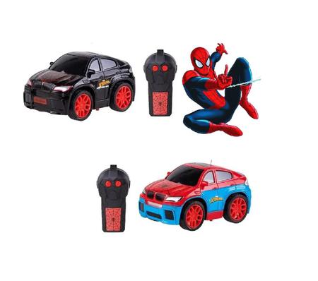 Carro de Controle Remoto Homem Aranha High Speed 3 Funções Preto e