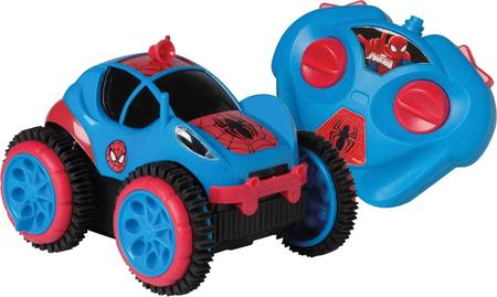 Carrinho Controle Remoto Carro Homem Aranha Brinquedo Flip