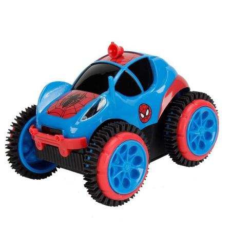 Carrinho Controle Remoto Carro Homem Aranha Brinquedo Flip