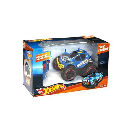 Carrinho de Controle Remoto Cambalhota Hot Wheels Candide Vermelho