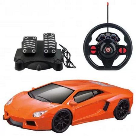 Carrinho Controle Remoto Racing Nitro Laranja - Multikids Imagem de Carrinho Controle Remoto Racing Nitro Laranja