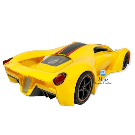 Carrinho de Controle Remoto Sport 4 Funções 1:14 com Luz e Som  Recarregável, DM Toys, DMT4327