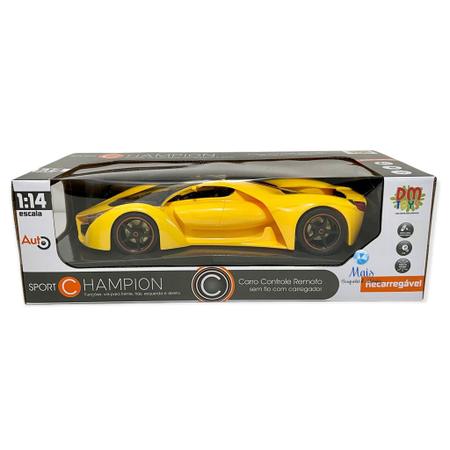 Carro Sport Com Controle Remoto Sem Fio - Dm Toys