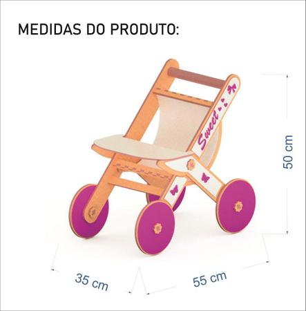 Bebe Reborn Princesa Silicone + Carrinho De Passeio Luxo