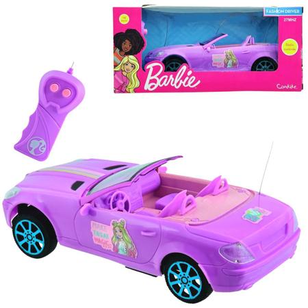 Carrinho De Brinquedo Controle Remoto Barbie Fashion Driver - N/A