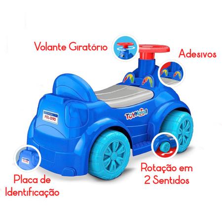 Carrinho de Empurrar Andador Toymotor Motoca Velotrol de Empurrar