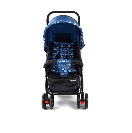 Imagem de Carrinho de Bebê até 15Kg com Guarda Chuva para Passeio Azul Boreal - Dorel 