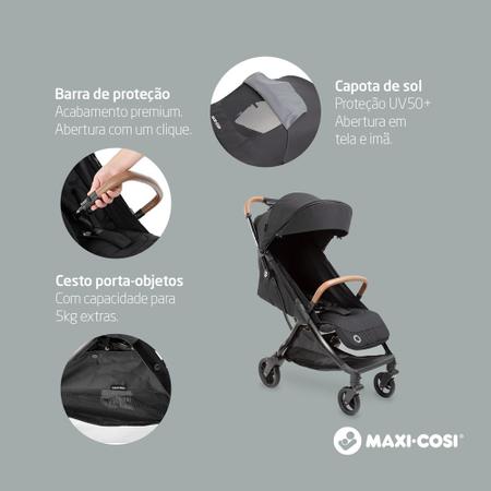 Imagem de Carrinho de Bebê Eva² Essential Black Maxi Cosi