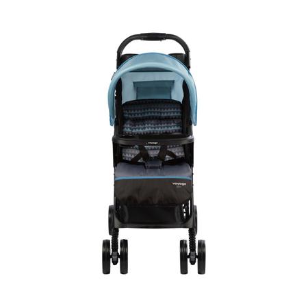 Imagem de Carrinho de Bebê Passeio Reclinável Função Berço Azul Spot 0 a 15kg - Voyage