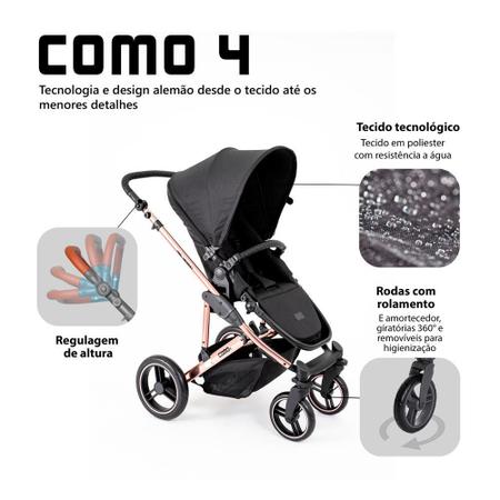 Travel System Merano Rose Gold, Abc Design (Carrinho + Bebê Conforto) –  Clube de Descontos Compare Baby