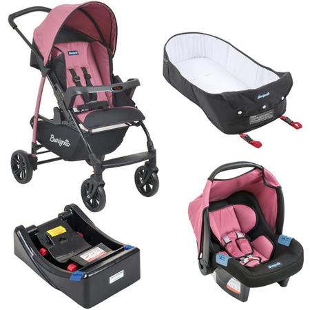 Conjunto Carrinho + Bebê Conforto Ecco Travel System Burigotto - Balãozinho  Glória - Loja de produtos infantis - Vila Velha / ES