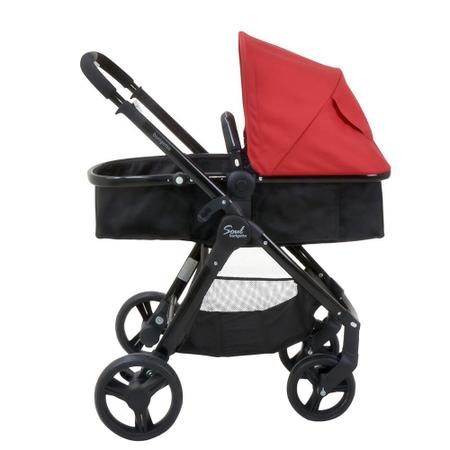 Imagem de Carrinho de Bebê Travel System Burigotto Soul Red Black + Touring Evolution Se