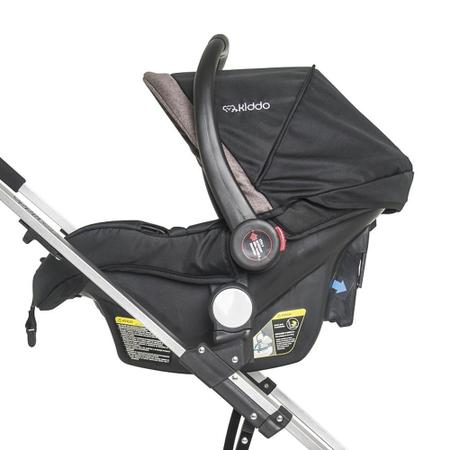 Carrinho de Bebê Travel System Kiddo Spin 360 - Xadrez Vermelho