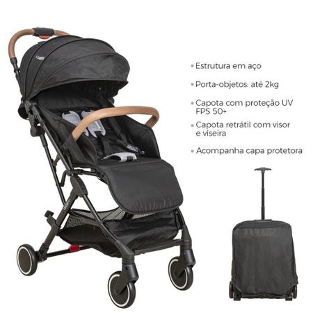 Imagem de Carrinho de Bebê Travel System Sprint Preto - Kiddo