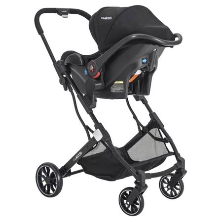 Imagem de Carrinho de Bebê Zig Zag Preto e Bebê Conforto - Kiddo