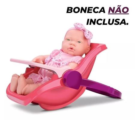 Imagem de Carrinho De Boneca Bebê Infantil Confort Baby 2 Em 1 Passeio