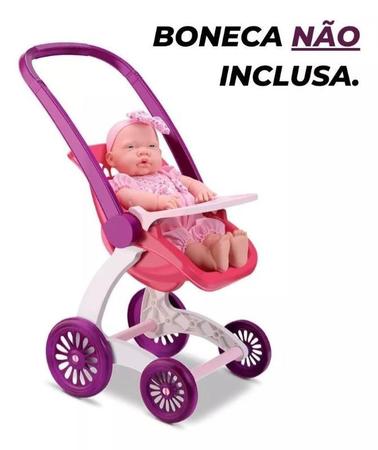 Imagem de Carrinho De Boneca Bebê Infantil Confort Baby 2 Em 1 Passeio