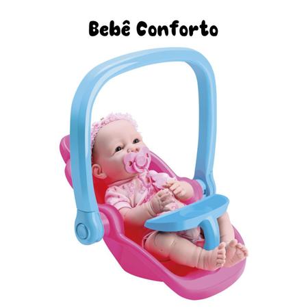 Imagem de Carrinho de Bonecas 3 em 1 Bebê Conforto e Cadeirinha