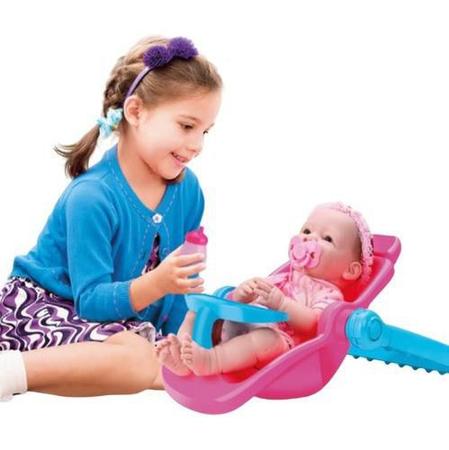 Imagem de Carrinho de Bonecas Baby Alive 3 em 1 Cadeirinha Vira Bebê Conforto Passeio Infantil Crianças