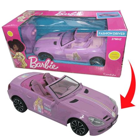 Carrinho de Controle Remoto Barbie - Fashion Driver - Candide