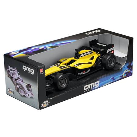 Brinquedo Menino Carro Corrida Amarelo Motor Racing OMG Kids