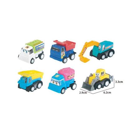 Kit Mini Carrinhos de Corrida a Fricção 6 Unidades - Cores e Modelos  Sortidos Brinquedos Bambalalão Brinquedos Educativos
