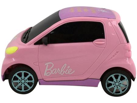 Carrinho de Controle Remoto Beauty Pilot 3 Funções da Barbie - Rosa