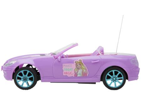 Carrinho Barbie Fashion Candide Driver com Controle Remoto 3 Funções