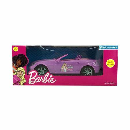 Carrinho de Controle Remoto Barbie Deluxe Car - Candide