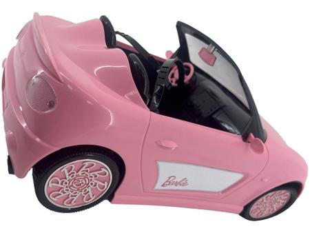 Carrinho de Controle Remoto Barbie Style Machine 3 Funções Candide Rosa