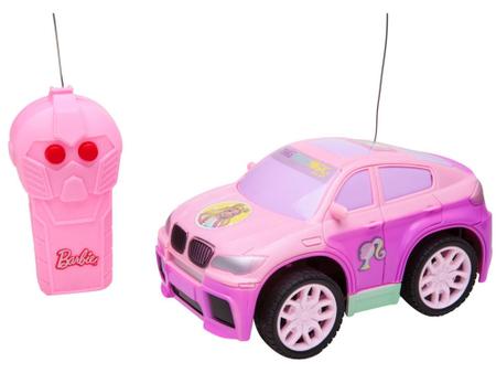 Carro Controle Remoto 3 Funções Barbie Rosa Original Candide