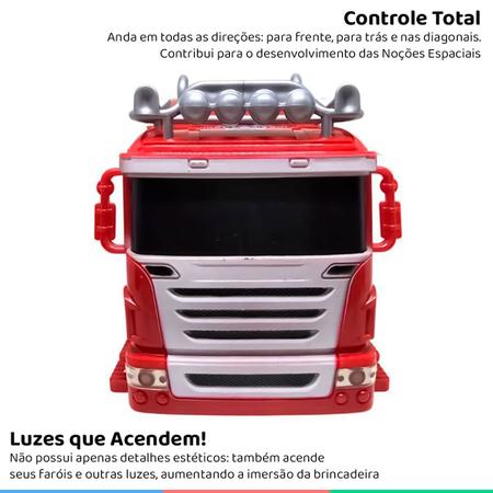 Caminhão Controle remoto - Bateria recarregável-CKS Toys 