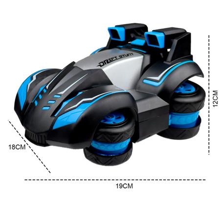 Carrinho de Controle Remoto Drift 360 Graus Manobras Radicais Iradas Luzes  Recarregável Azul +3 Anos - DM Toys - Carrinho de Controle Remoto -  Magazine Luiza