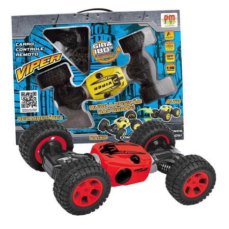 Carrinho Controle Remoto Grande Recarregavel Off Road 1/16