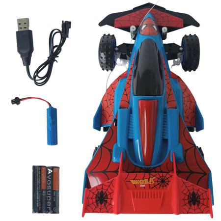 Carro Controle Remoto Homem Aranha Web Runner 7 Funções - 5848