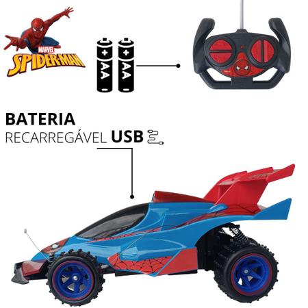 Carro Controle Remoto Homem Aranha Web Runner 7 Funções - 5848