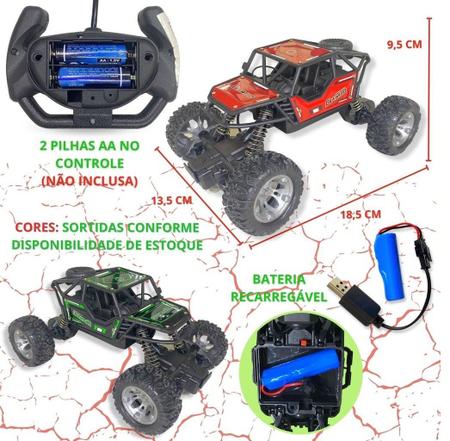 Carro Carrinho de Controle Remoto Infantil Recarregável 4x4 OFF