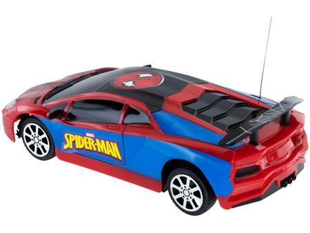 Carro de Controle Remoto Homem Aranha High Speed 3 Funções Azul e Vermelho  - Candide